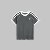 ADDAS PREMIUM KIDS PIPING DRI FIT TWINSET (DARK GREY)